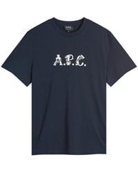 A.P.C. - Hugo Graphic Logo T-Shirt - Lyst