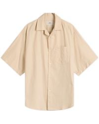 Ami Paris - Cotton Short Sleeve Boxy Shirt - Lyst