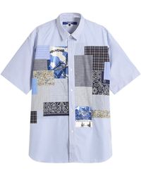 Junya Watanabe - Patchwork Mix Short Sleeve Shirt - Lyst