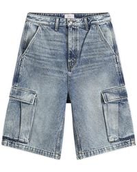 Rhude - Denim Cargo Shorts - Lyst