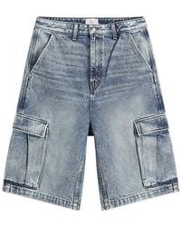 Rhude - Denim Cargo Shorts - Lyst