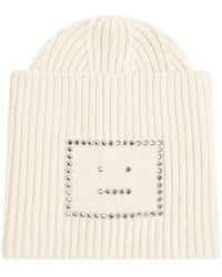 Acne Studios - Woolen Hat With Logo - Lyst