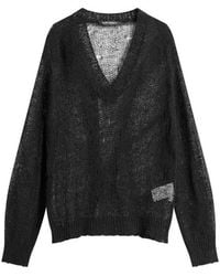 Our Legacy - Linen Slow V-Neck Jumper - Lyst