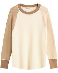 Beams Boy - Waffle Long Sleeve Crew Jumper - Lyst