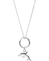 A.P.C. Dolphin Necklace - Metallic