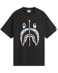 A Bathing Ape - Art Camo Shark T-Shirt - Lyst