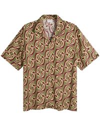 Drole de Monsieur - Viscose Chain Link Monogram Shirt - Lyst