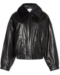 Low Classic - Faux Leather Short Jacket - Lyst