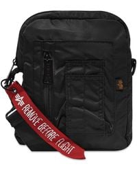 Alpha Industries Crew Messenger Bag Tasche Black