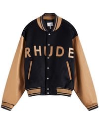 Rhude - Logo Varsity Jacket - Lyst