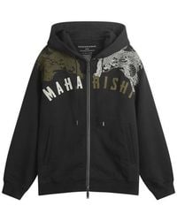 Maharishi - Kirin Embroidered Zip Hoodie - Lyst