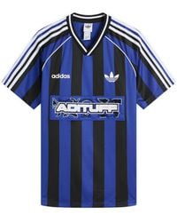 adidas - Striped Jersey - Lyst
