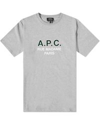 A.P.C. - Madame Logo T-Shirt - Lyst