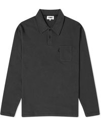 YMC - Ivy Long Sleeve Polo Shirt - Lyst