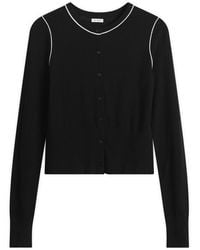St. Agni - Wool Fine Line Cardigan - Lyst