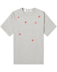 COMME DES GARÇONS PLAY - Many Heart T-Shirt - Lyst