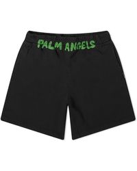 Palm Angels - Logo Sweat Short - Lyst