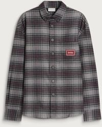 Drole de Monsieur - Boxy Flanel Checked Shirt - Lyst