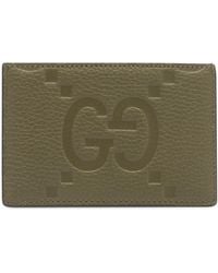 Gucci - Gg Jumbo Leather Int 866 Card Case - Lyst