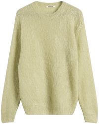AURALEE - Mohair Knit Pullover - Lyst