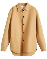 Jil Sander - Double Face Wool Overshirt - Lyst