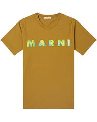 Marni - Gingham Logo T-Shirt - Lyst