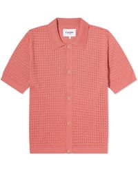 Corridor NYC - Pointelle Knit Short Sleeve Shirt - Lyst