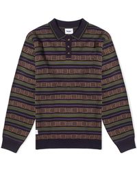 Butter Goods - Long Sleeve Knit Polo/Forest - Lyst