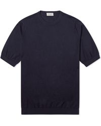 John Smedley - Kempton Ribbed T-Shirt - Lyst