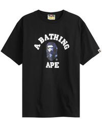 A Bathing Ape - Colour Camo College T-Shirt - Lyst