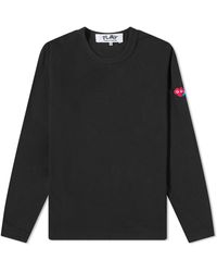 COMME DES GARÇONS PLAY - Long Sleeve Invader T-Shirt - Lyst