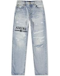 Amiri - Ma Bar Logo Straight Jeans - Lyst