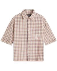 NAHMIAS - Plaid Summerlandum Cropped Short Sleeve Shirt - Lyst