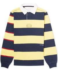 Pop Trading Co. - Striped Logo Rugby Polo Shirt Sweat - Lyst
