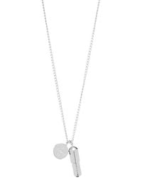Ambush Pill Charm Necklace - Metallic