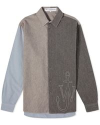 JW Anderson - Anchor Classic Fit Patchwork Shirt - Lyst