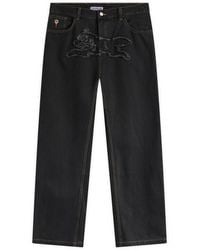 ICECREAM - Applique Running Dog Double Scoop Denim Pants - Lyst