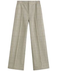 Stel - Check Straight Leg Trousers - Lyst