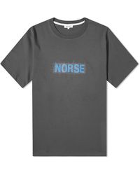 Norse Projects - Jakob Organic Interlock Grid Print T-Shirt - Lyst