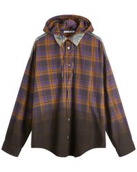 Acne Studios - Saffia Washed Flannel Check Overshirt - Lyst