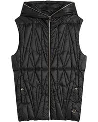 Rick Owens - X Moncler Geocamo Flight Ziplock Hooded Vest - Lyst