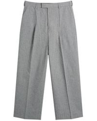 About Blank - Wool Pinstripe Wide Leg Trouser - Lyst