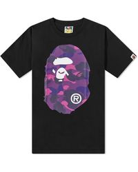 A Bathing Ape - Colour Camo Big Ape Head T-shirt - Lyst