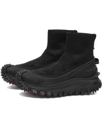 Moncler - Trailgrip Knit High Top Sneakers - Lyst