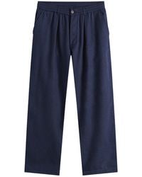 Universal Works - Wool Herringbone Pleated Track Pant - Lyst