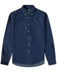 Gitman Vintage Button Down Denim Shirt - Blue