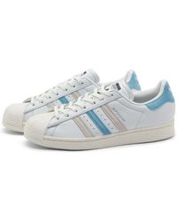 Adidas Superstar Blue Sneakers for Men - Up to 20% off | Lyst