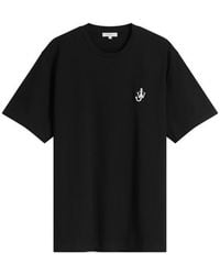 JW Anderson - Jersey Anchor Embroidery T-Shirt - Lyst