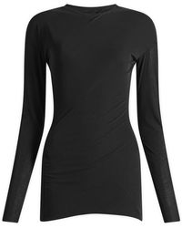Jil Sander - Double Layer Twisted Long Sleeve Top - Lyst