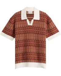 Drole de Monsieur - Knitted Mesh Polo Shirt - Lyst